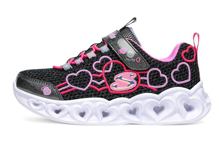 

Детские кроссовки Heart Lights GS Low-top Black/Powder Skechers
