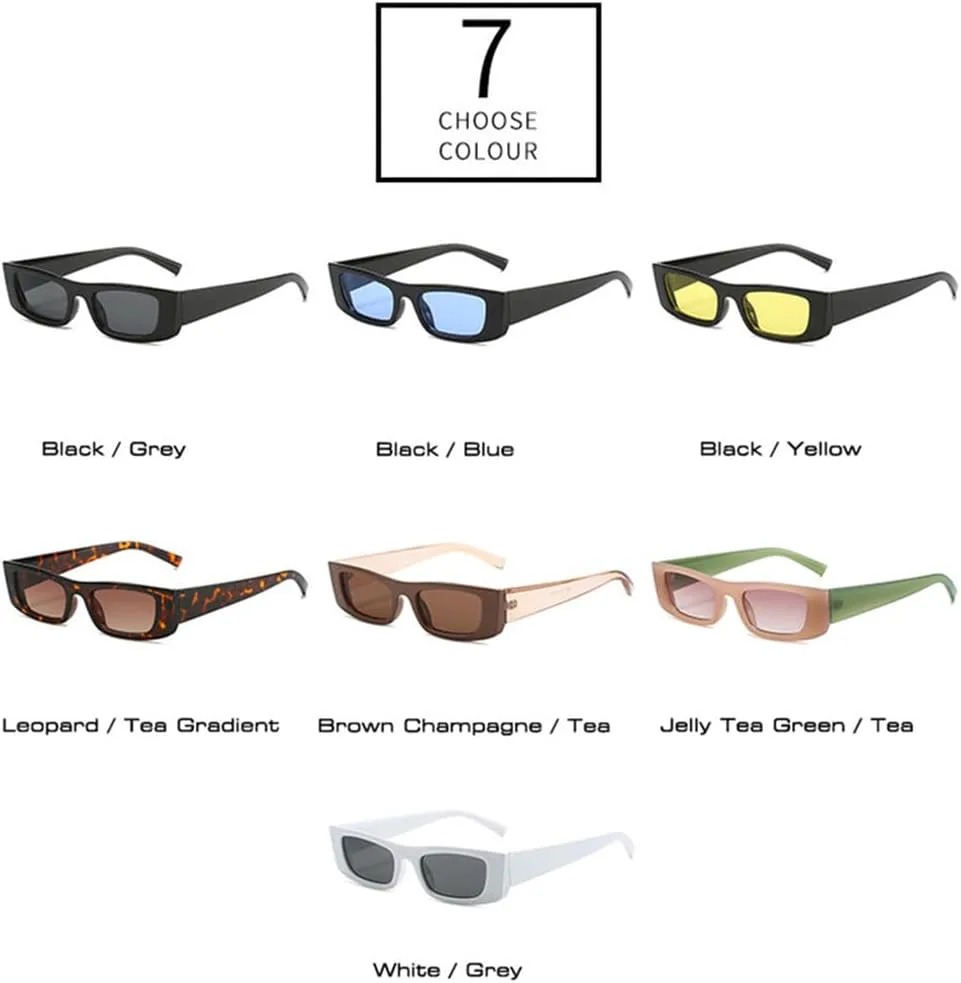 

Солнцезащитные очки UV400 - Маленькая оправа, градиентный синий цвет, для женщин и мужчин, для бега и занятий спортом на открытом воздухе UYPTK, Black Yellow