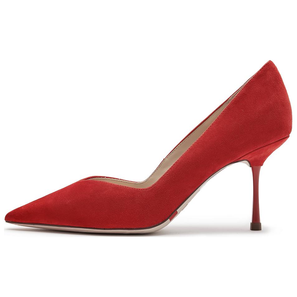Melody Slim Heel Свадебные Туфли на Высоком Каблуке 8 см Женские Staccato, Розово-Красный — фото 2