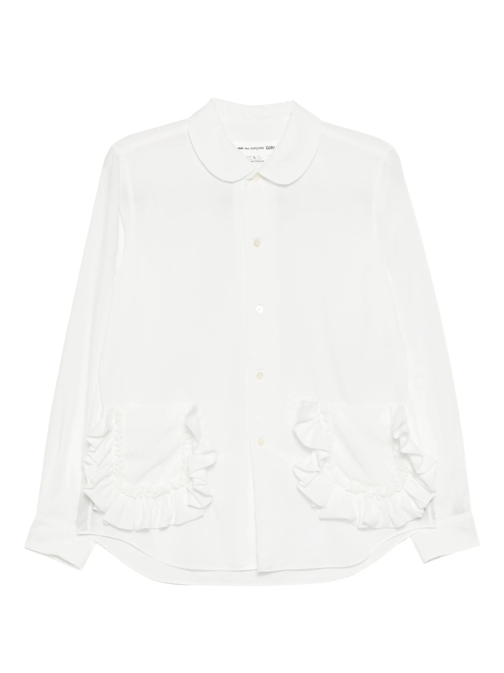 

Рубашка с оборками Comme Des Garçons Girl, белый