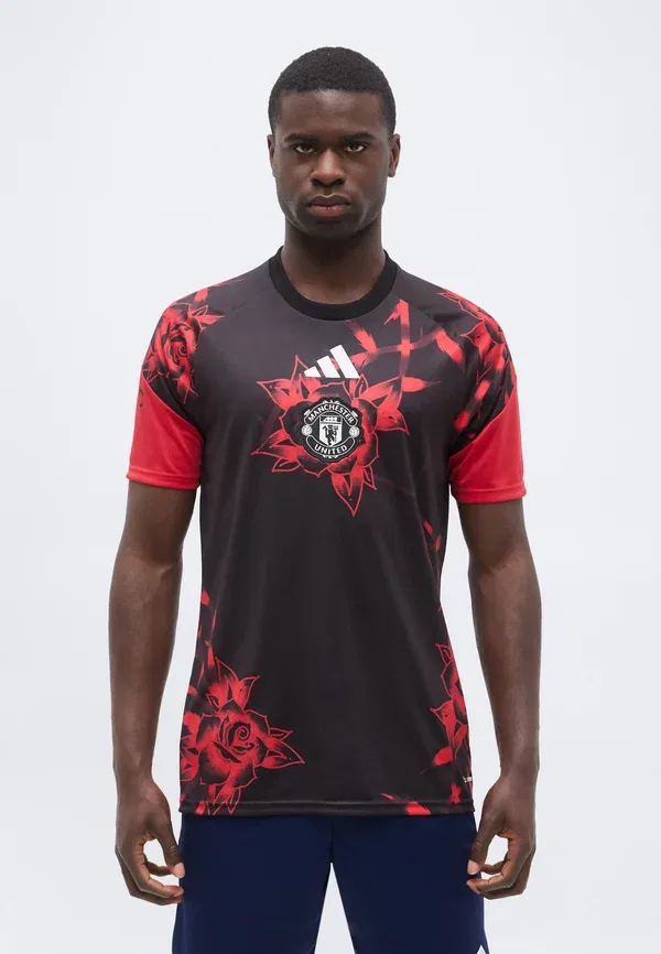 Толстовка Manchester United 26/27 Pre Match Club Wear Adidas Performance, красный/черный