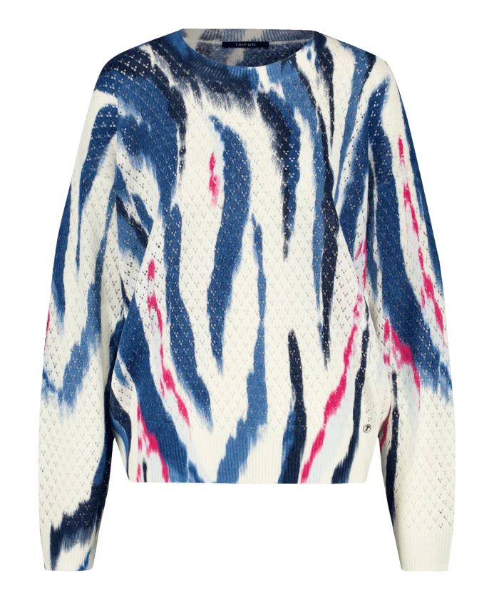 

Вязаные свитера с ажурной вязкой Taifun, мультиколор