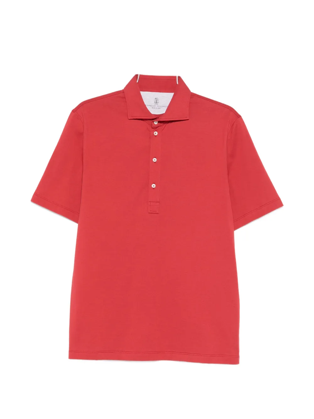 

Поло на пуговицах Brunello Cucinelli, красный