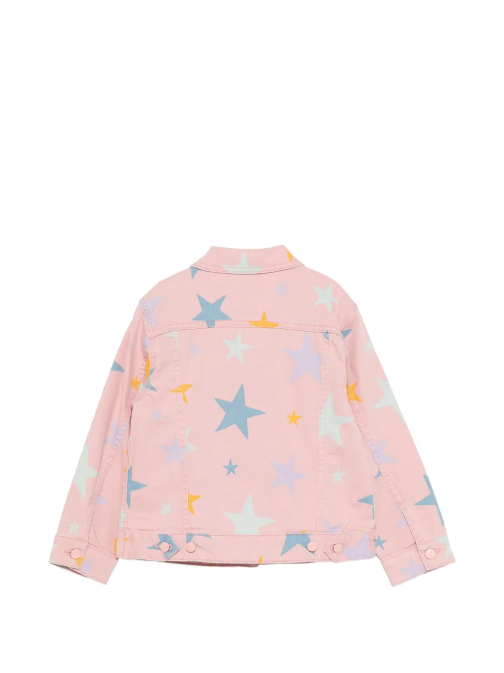 Куртка с принтом в виде звезд Stella Mccartney Kids, розовый — фото 2