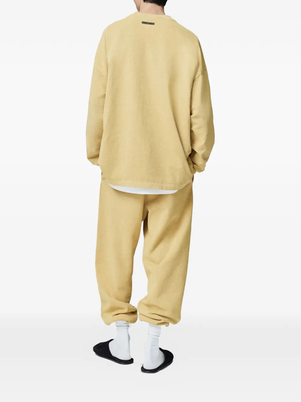 Лонгслив в стиле 90-х Fear Of God Essentials, желтый — фото 3