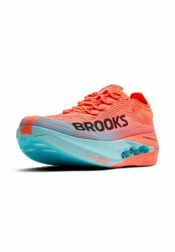 Кроссовки для бега по шоссе hyperion elite 5 Brooks, Pink Clay Atomizer Blue — фото 2