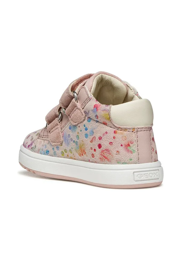 Баскетбольные кроссовки на липучках Geox, Light Rose Multicolor — фото 4
