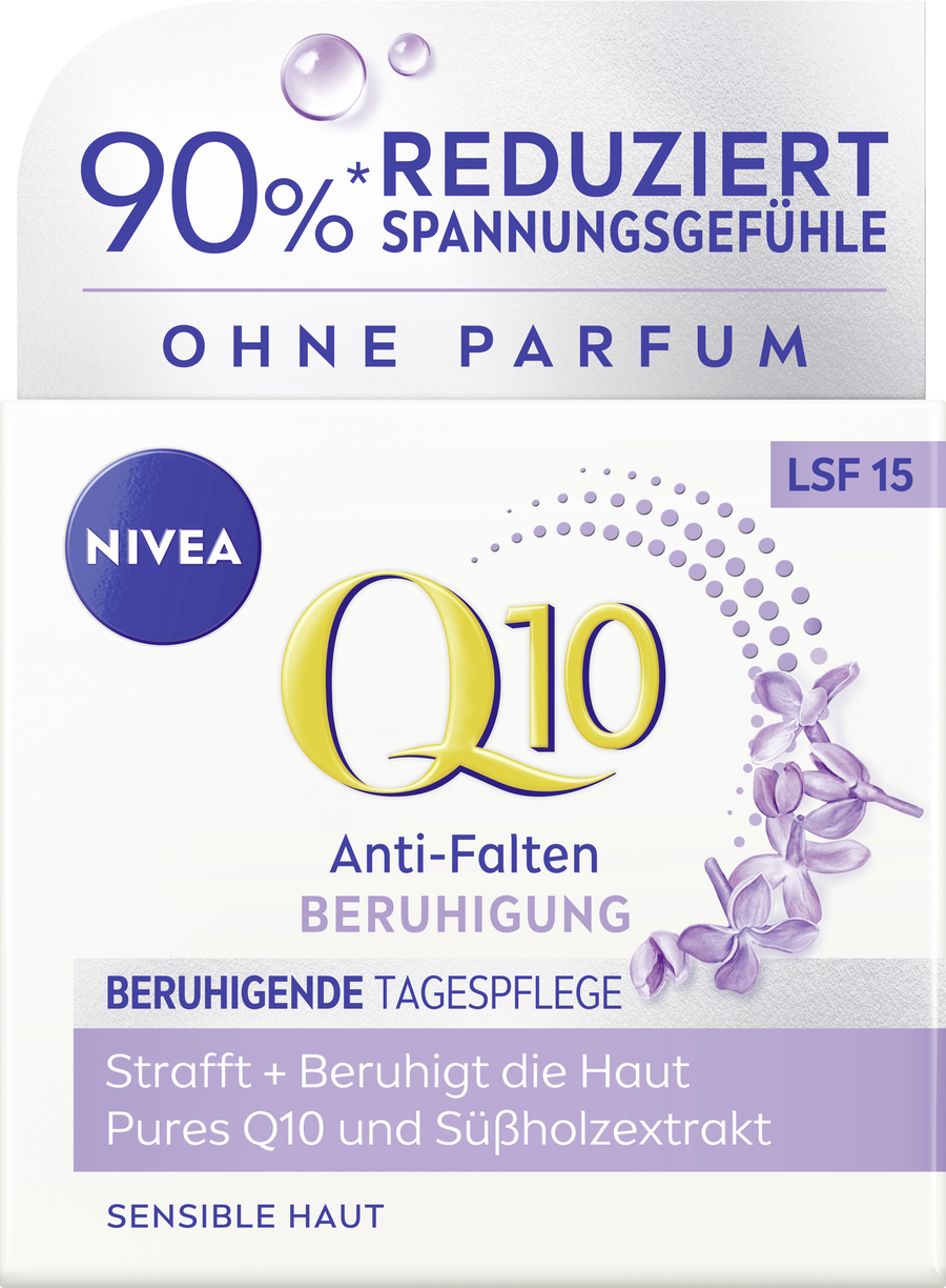 

Дневной крем NIVEA Q10 Anti-Falten Beruhigende Tagespflege LSF 15