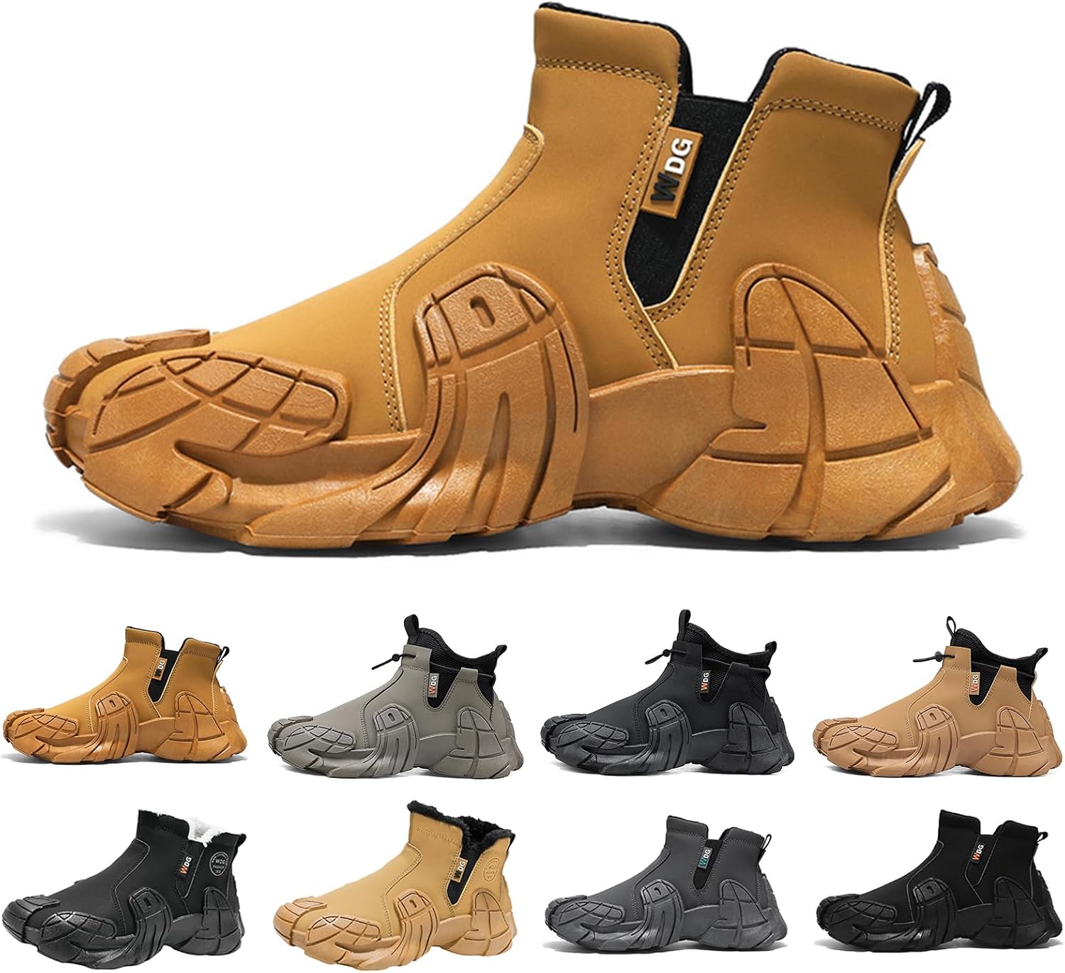 

Мужские высокие кроссовки для походов, повседневные кроссовки с нескользящей подошвой, походные туфли, зимние ботинки Gezolligheid, коричневый