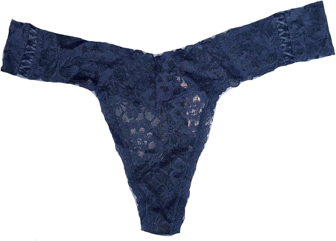Victoria's Secret кружевное стринги с завязками, цвет Blue New — фото 3