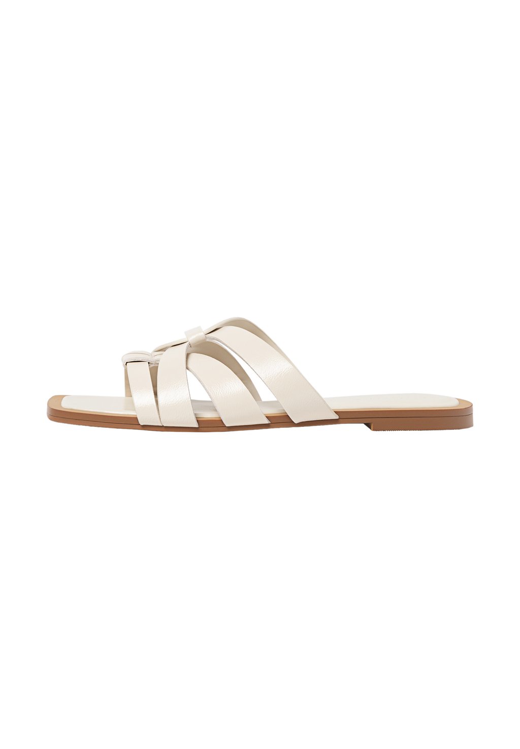 Мюли FLAT STRAPPY SLIDER SANDALS Stradivarius, белый