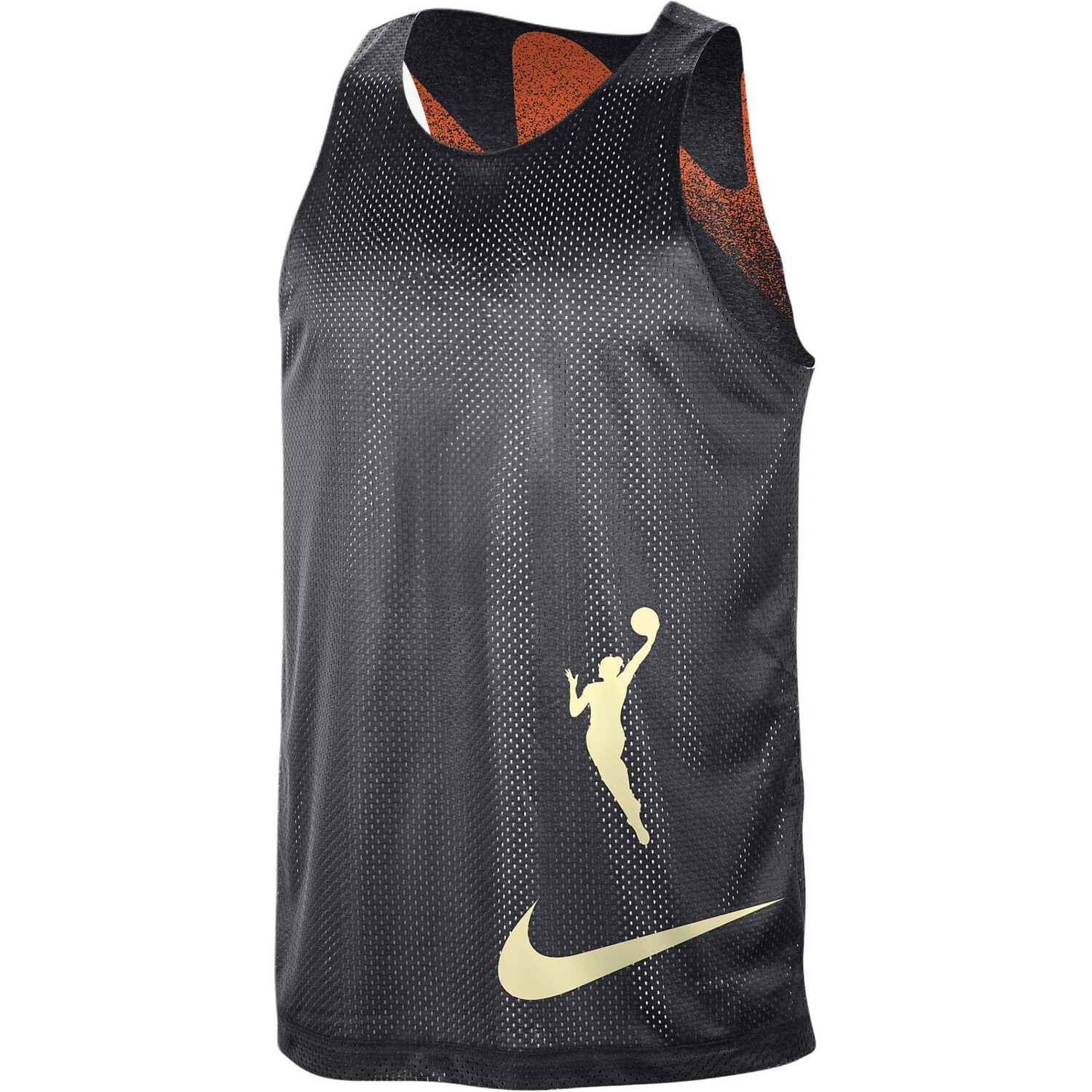 

Баскетбольная майка мужская бездымная угольная / ярко-оранжевая Nike, оранжевый