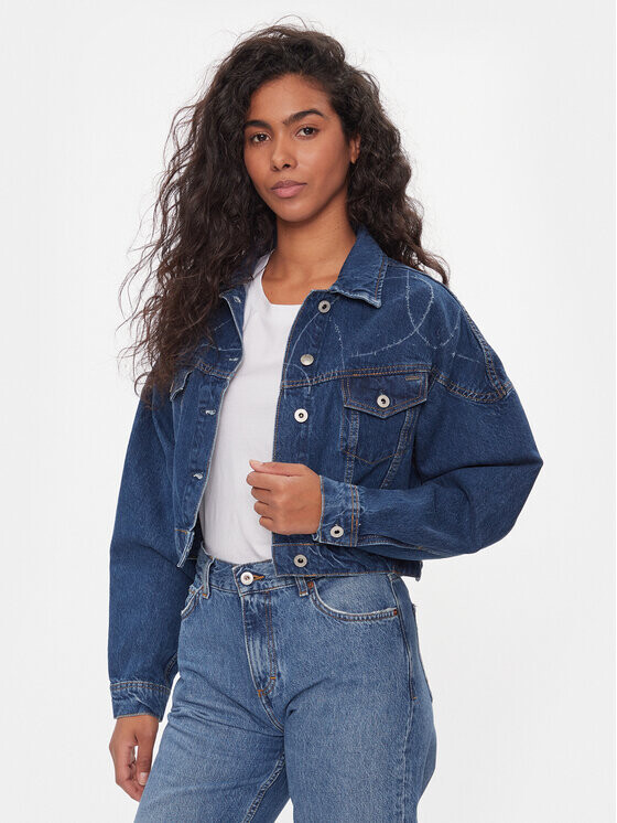 

Джинсовая куртка оверсайз Pepe Jeans, синий