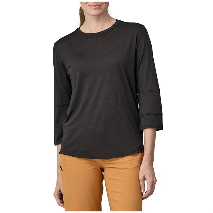 

Джерси из мериносовой шерсти с рукавами 3/4 - женский Patagonia, Black