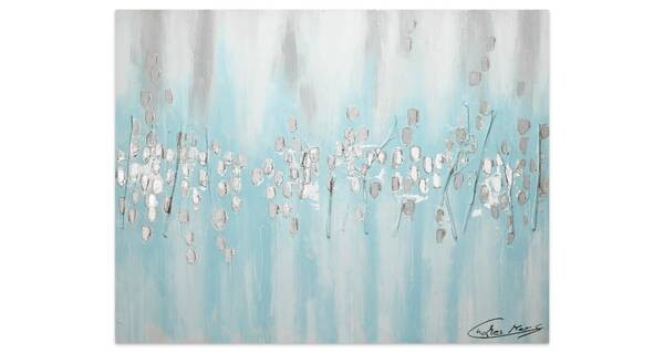 

Акриловая картина ручной работы KUNSTLOFT Kühle Entspannung цвет beige/blau