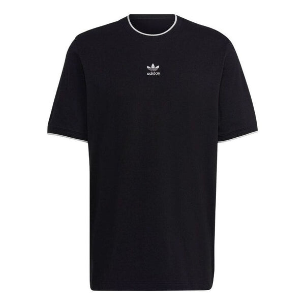 

Футболка Men's adidas originals Solid Color Logo Casual Round Neck Short Sleeve Black T-Shirt, черный