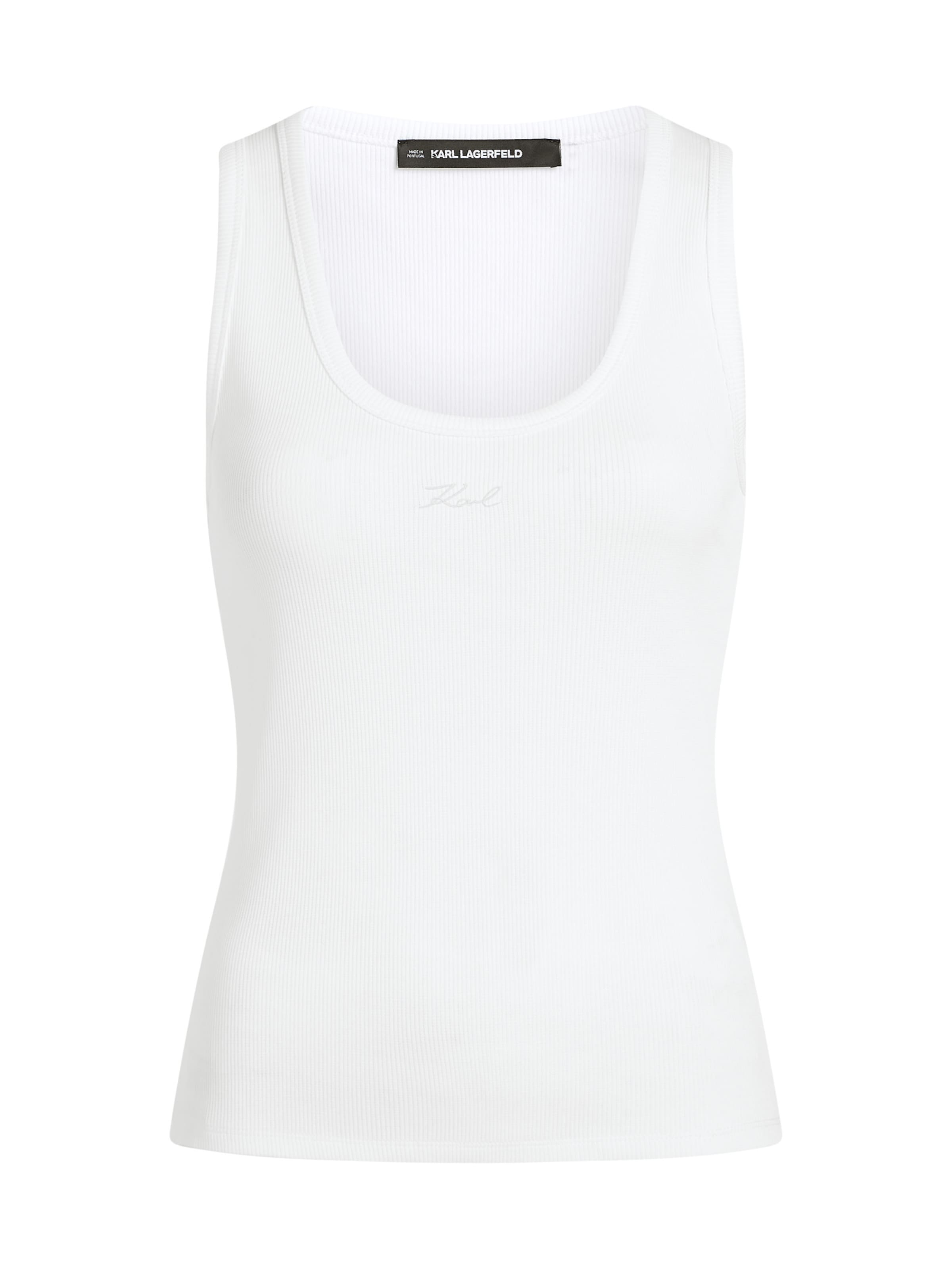 

Karl Lagerfeld Топ белого цвета