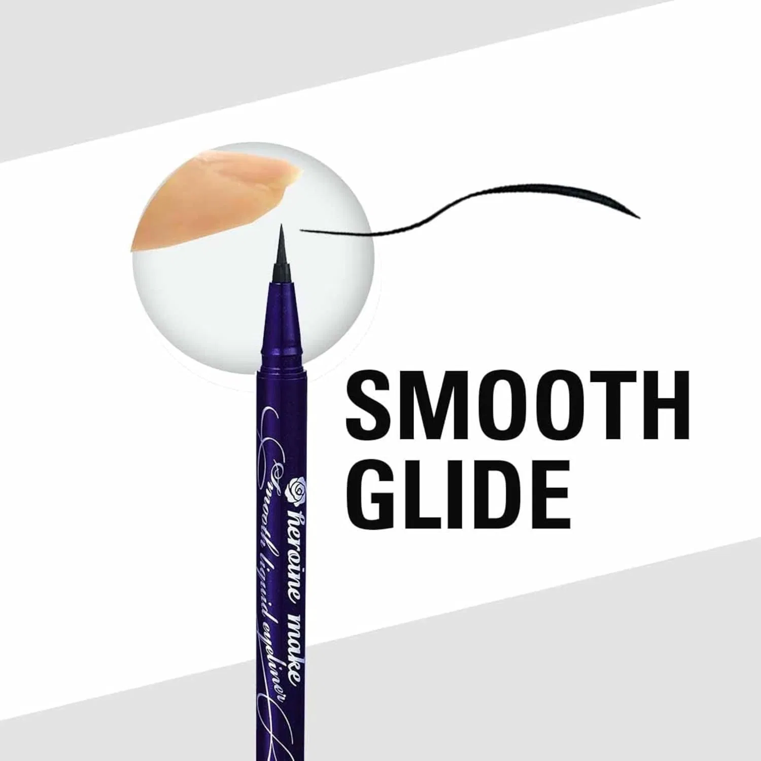 Жидкая водостойкая подводка для глаз «Heroine Makeup SP smooth liquid eyeliner super keep 01» от Japan Health and Beauty Heroine Make — фото 3