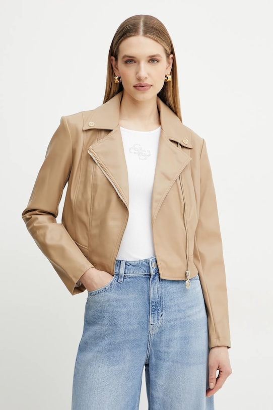 

Байкерская куртка Clemence Guess, бежевый