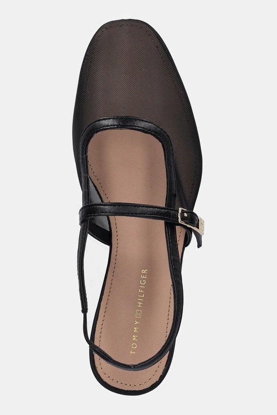 Балетки MESH ROUND HEEL BALLERINA с сетчатыми вставками и круглым каблуком Tommy Hilfiger, черный — фото 3