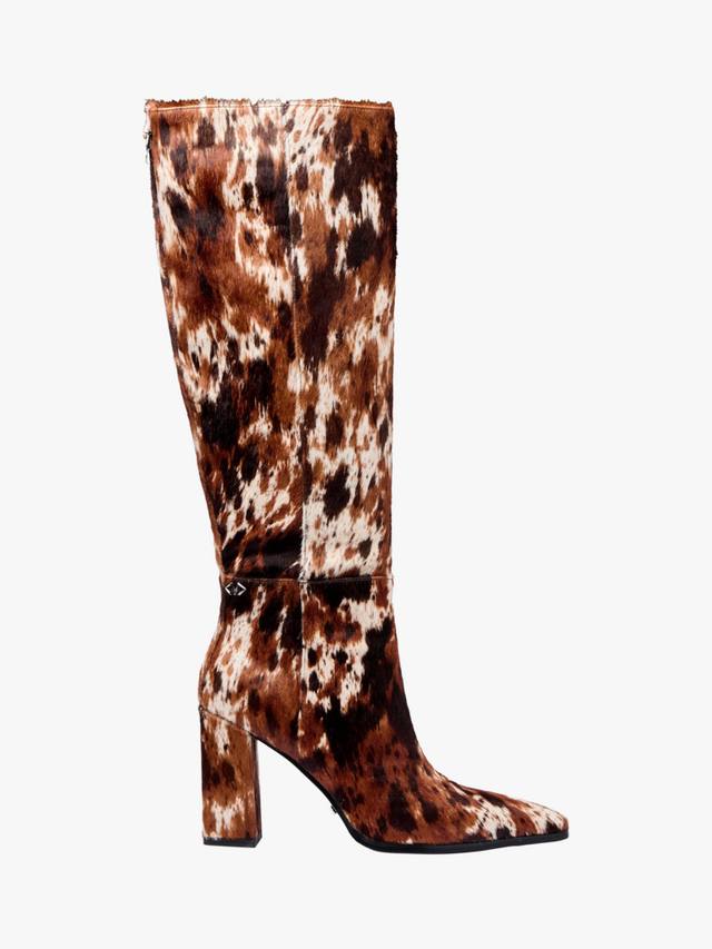 Sabelle Overo Pony Effect кожаные ботинки до колена Mallet, Brown/Multi