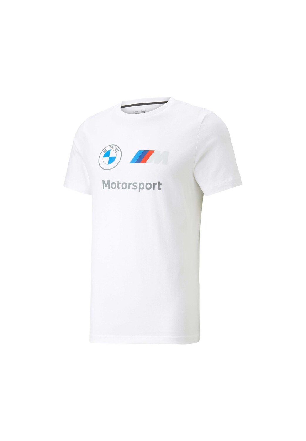 

Мужская футболка — BMW Motorsport ESS Logo Tee, хлопок, круглый вырез, логотип, короткая, однотонная PUMA