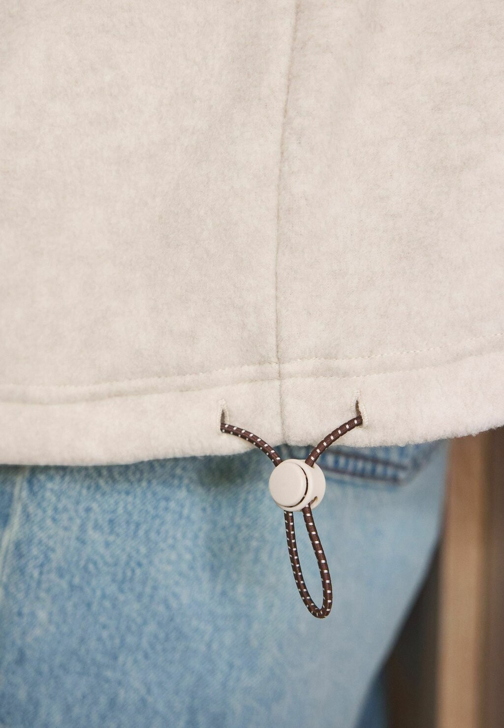 

Флисовый джемпер HALF ZIP Next, кремовый