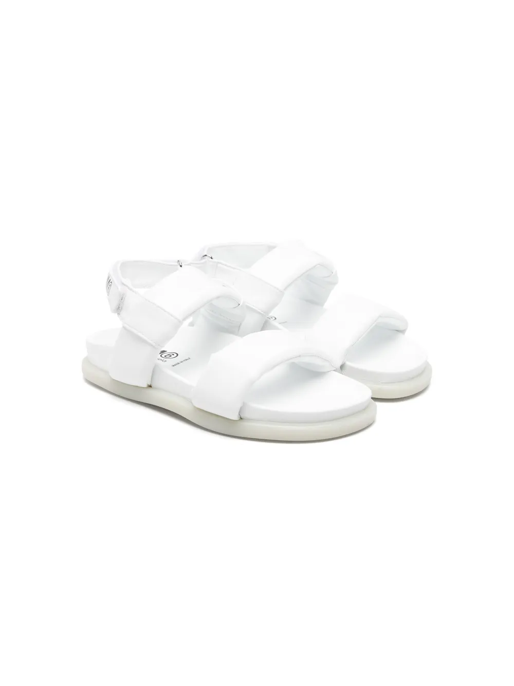 

Дутые сандалии MM6 Maison Margiela Kids, белый