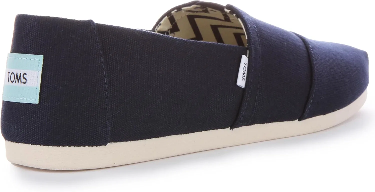 Лоферы TOMS, Navy Recycled Cotton Canvas — фото 4