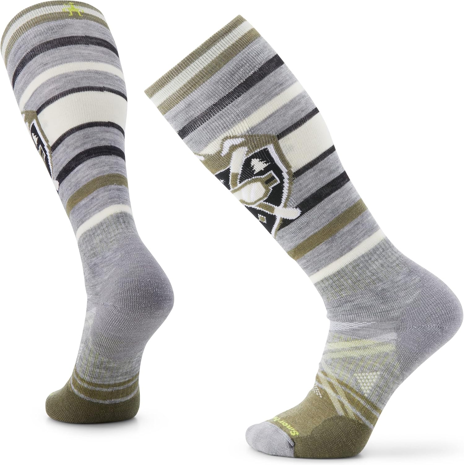 

Мужские лыжные носки Smartwool с полной амортизацией Alpine Edge Over The Calf, Light Gray