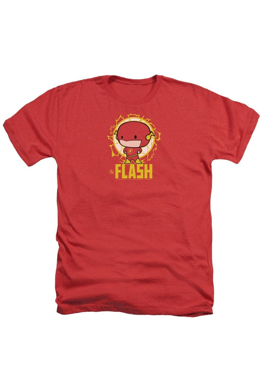 

DC Comics Flash Flash Chibi Adult Heather Tee / Футболка Gildan, красный