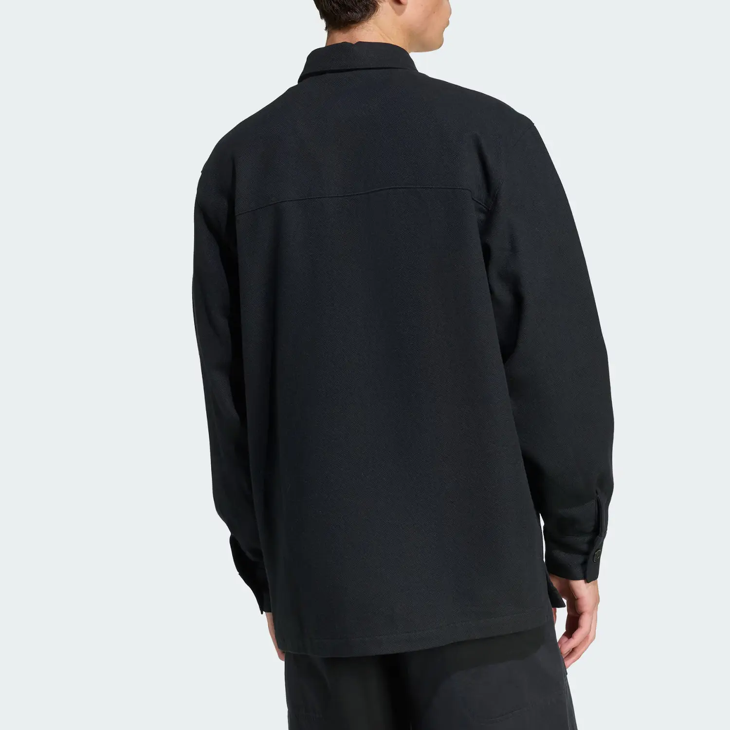 Рубашка Adidas Buttoned Pocket Overshirt Adidas Originals, черный — фото 4