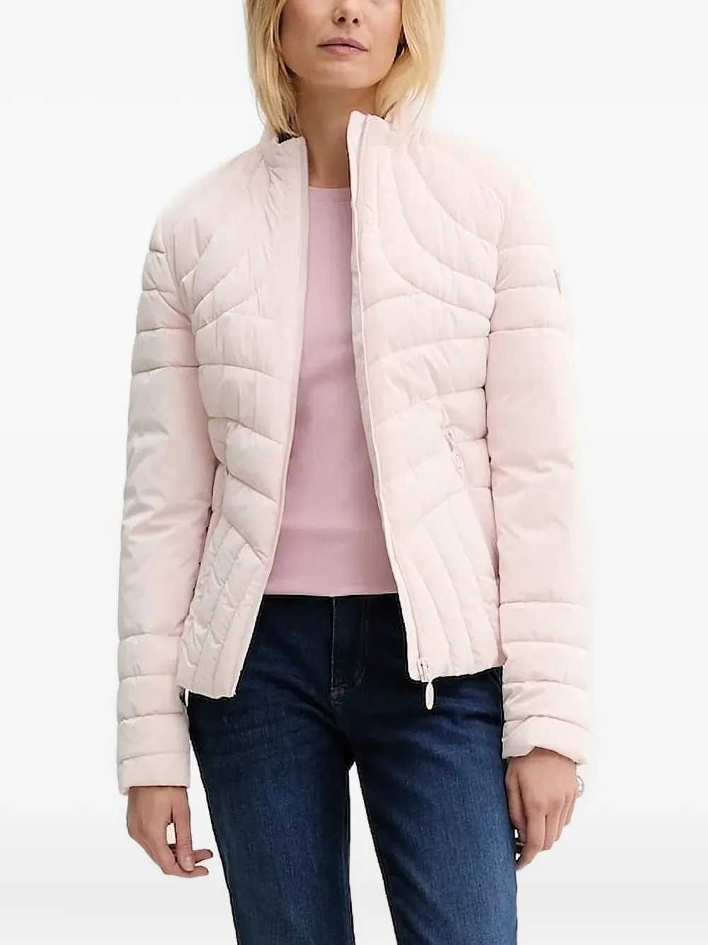 

Стеганая приталенная куртка GUESS USA, розовый