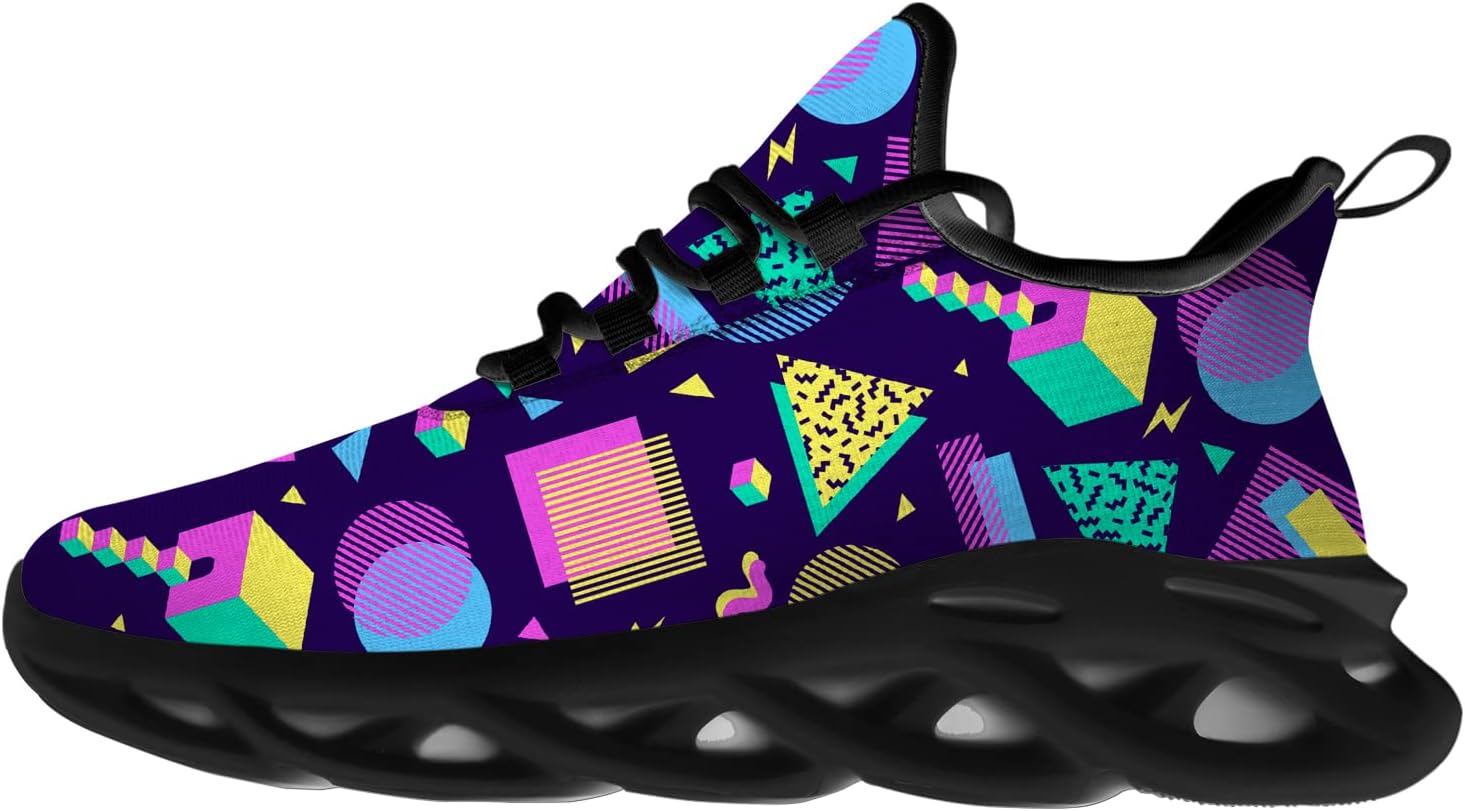 

Кроссовки Ciadoon 80-х для мужчин и женщин, дорожные беговые кроссовки, ходьба, теннис, спортивные кроссовки для беговых тренировок, подарок для мальчика или девочки, Multicolor