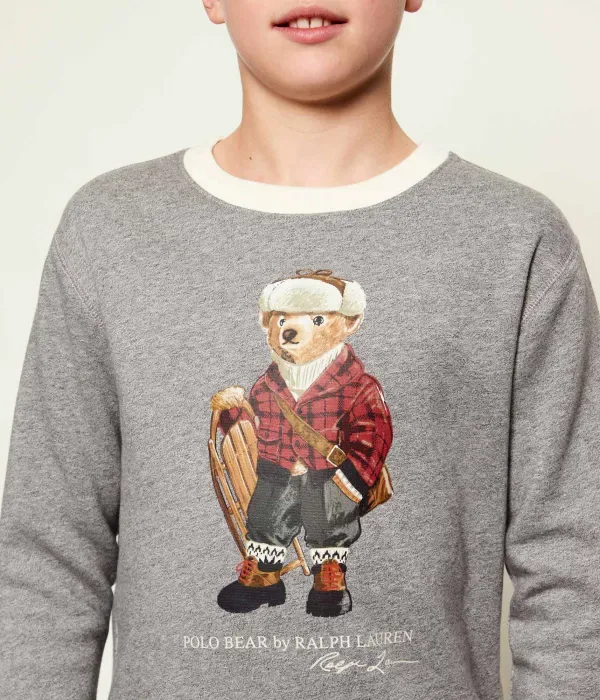 Толстовка regular fit Polo Ralph Lauren, серый — фото 4