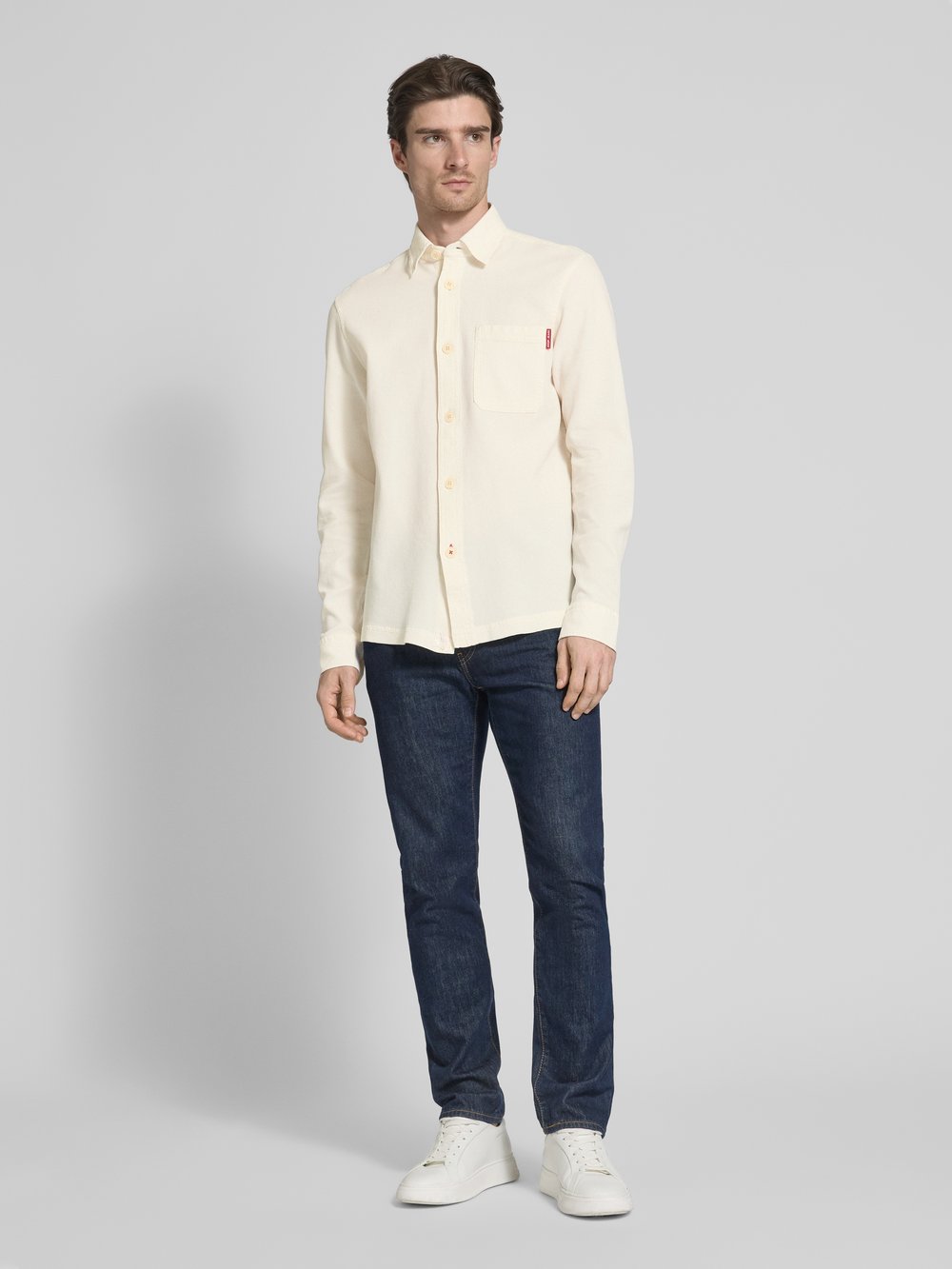 

Повседневная рубашка с планкой на пуговицах, модель «Harvi» JOOP! Jeans, кремовый