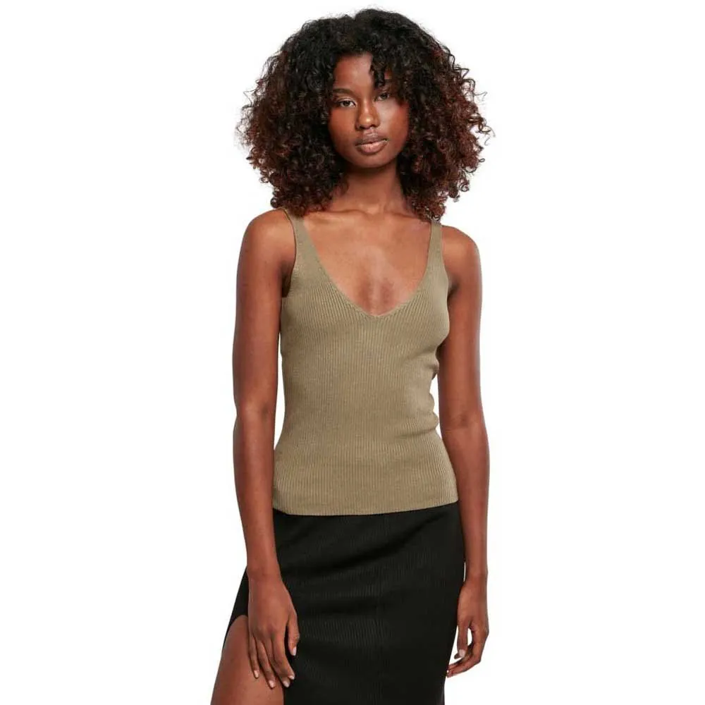 

Футболка без рукавов Urban Classics Knit, зеленый