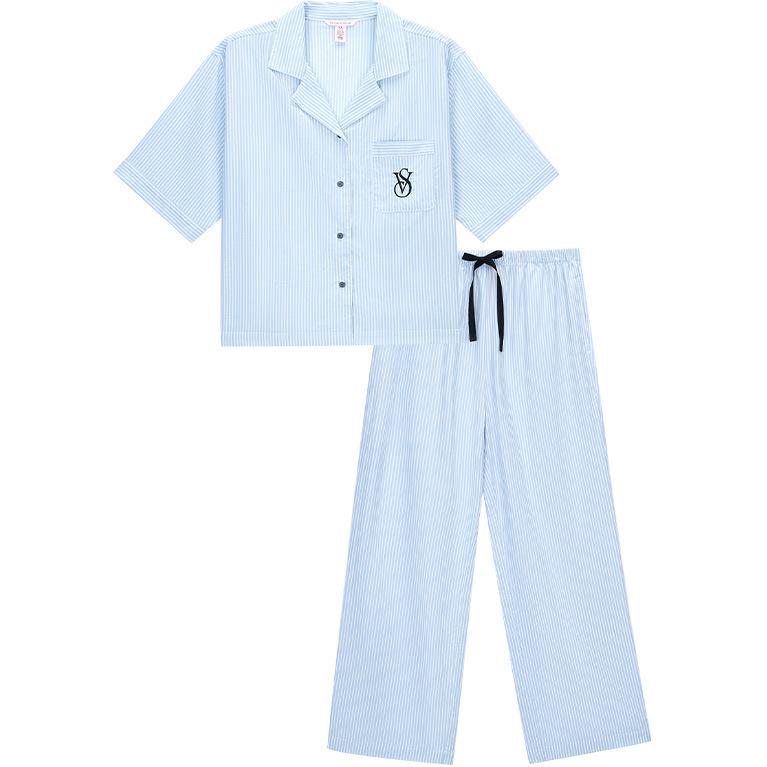 

Victoria's Secret Пижамный комплект Women's Blue White Stripes