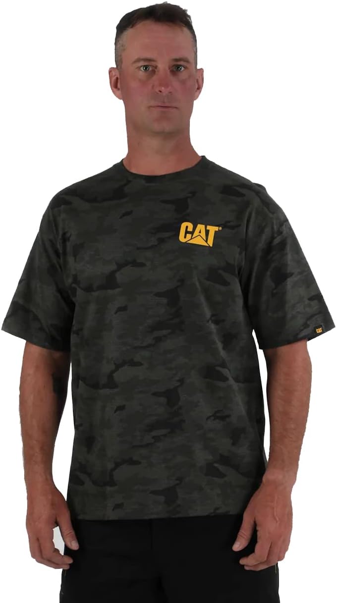 

Мужская футболка с коротким рукавом CAT Trademark, Night Camo, Бежевый, Мужская футболка с коротким рукавом CAT Trademark, Night Camo