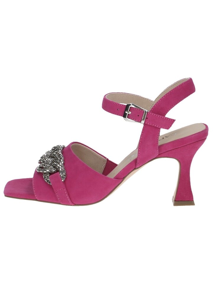 Сандалии на плоской подошве Caprice, цвет fuchsia suede — фото 4