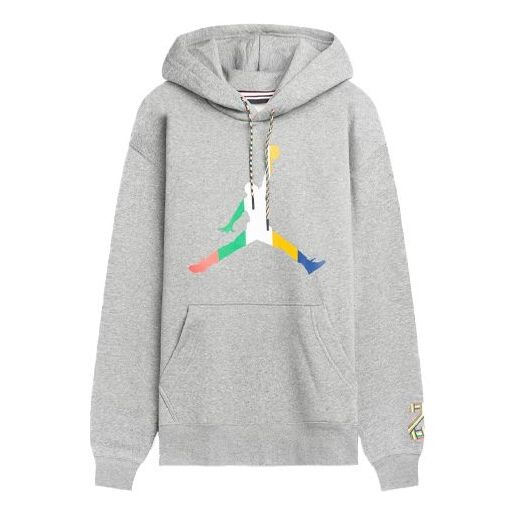 

Толстовка Air Jordan Sport DNA Large logo Printing Fleece Stay Warm Gray, серый