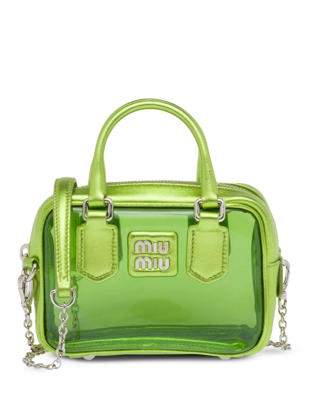 

Мини-сумка с логотипом MIU MIU, зеленый