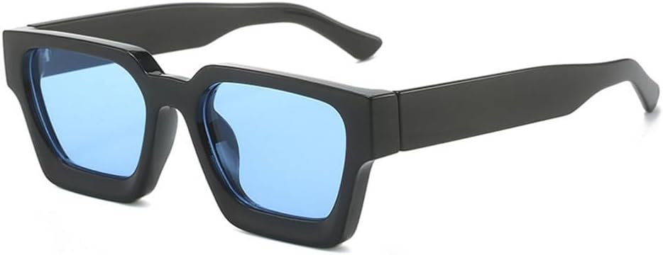 

Модные женские солнцезащитные очки класса люкс для мужчин в стиле ретро, ​​трендовые леопардовые синие солнцезащитные очки с защитой от УФ-излучения UV400 generic, Black Blue