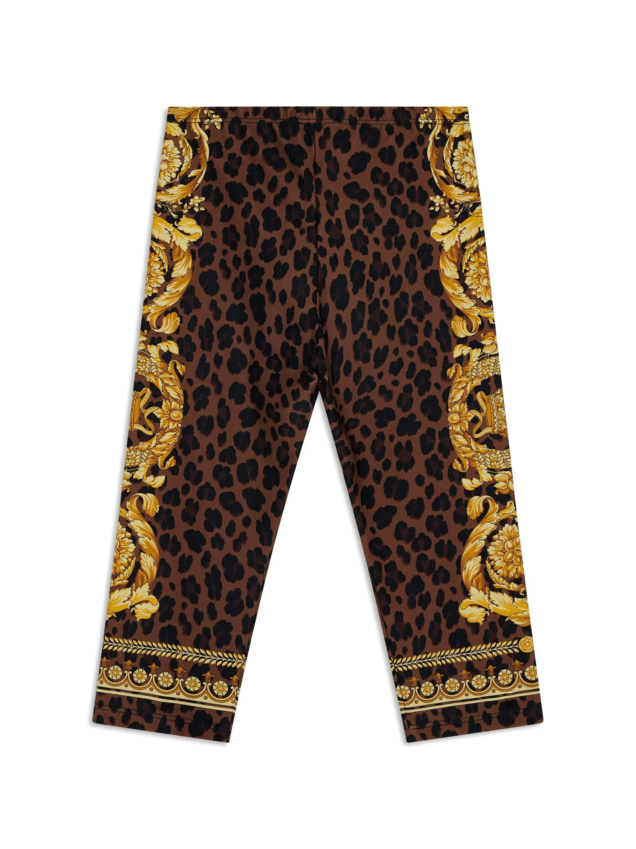 

Легинсы Wild Barocco Versace Kids, коричневый