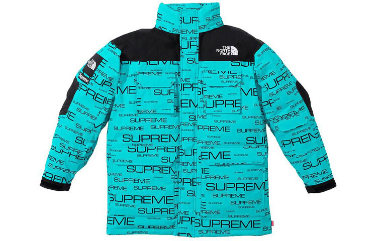 Пуховик серии North Face X Tnf Joint унисекс Supreme, белый — фото 3