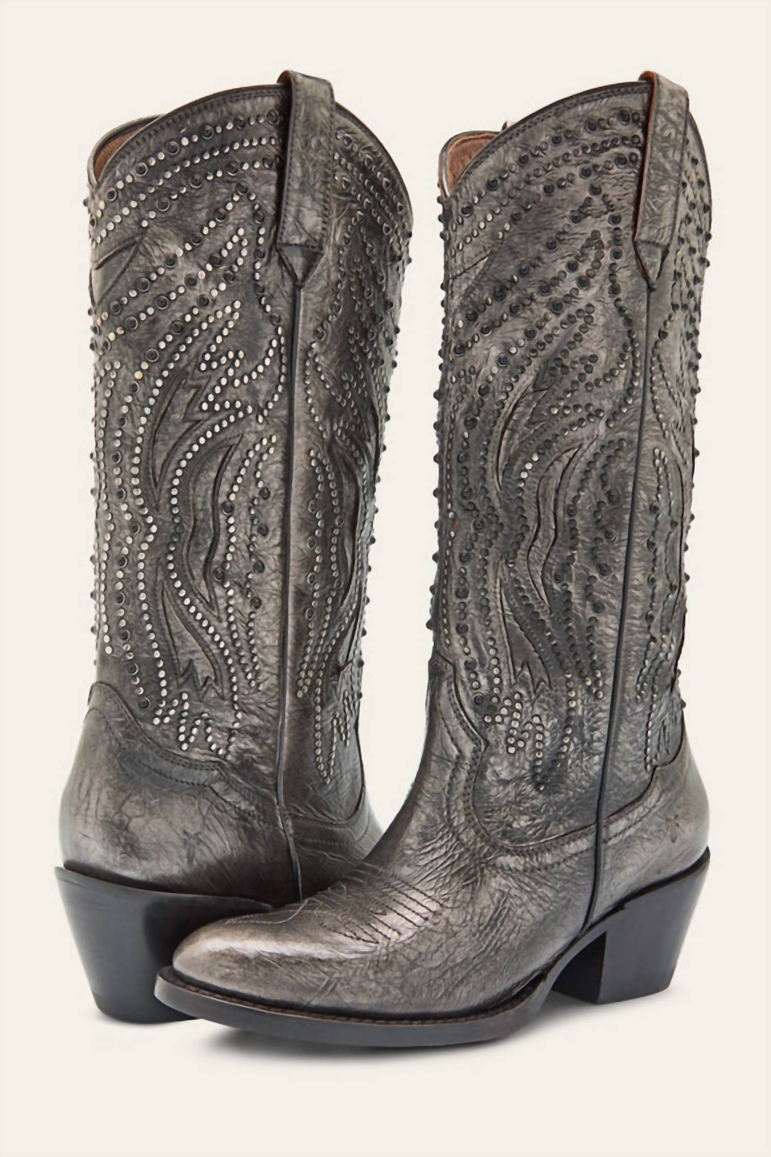 Женские ботинки Shelby Studded Boots из темного олова Frye, цвет dark pewter — фото 4