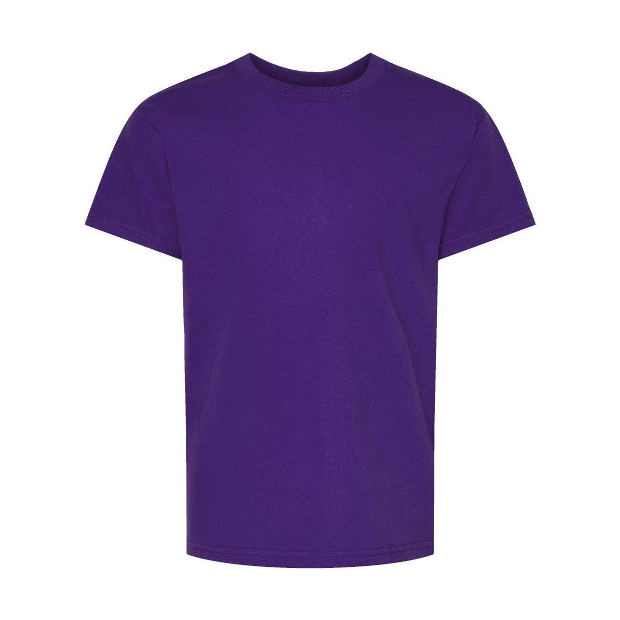 Молодежная футболка Hanes Essential-T, цвет Athletic Purple — фото 3