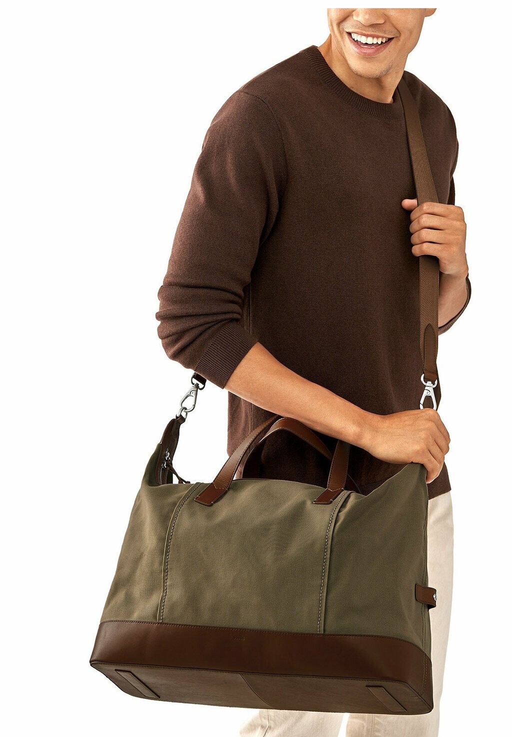 

Сумка Weekender RAEFORD Fossil, цвет khaki