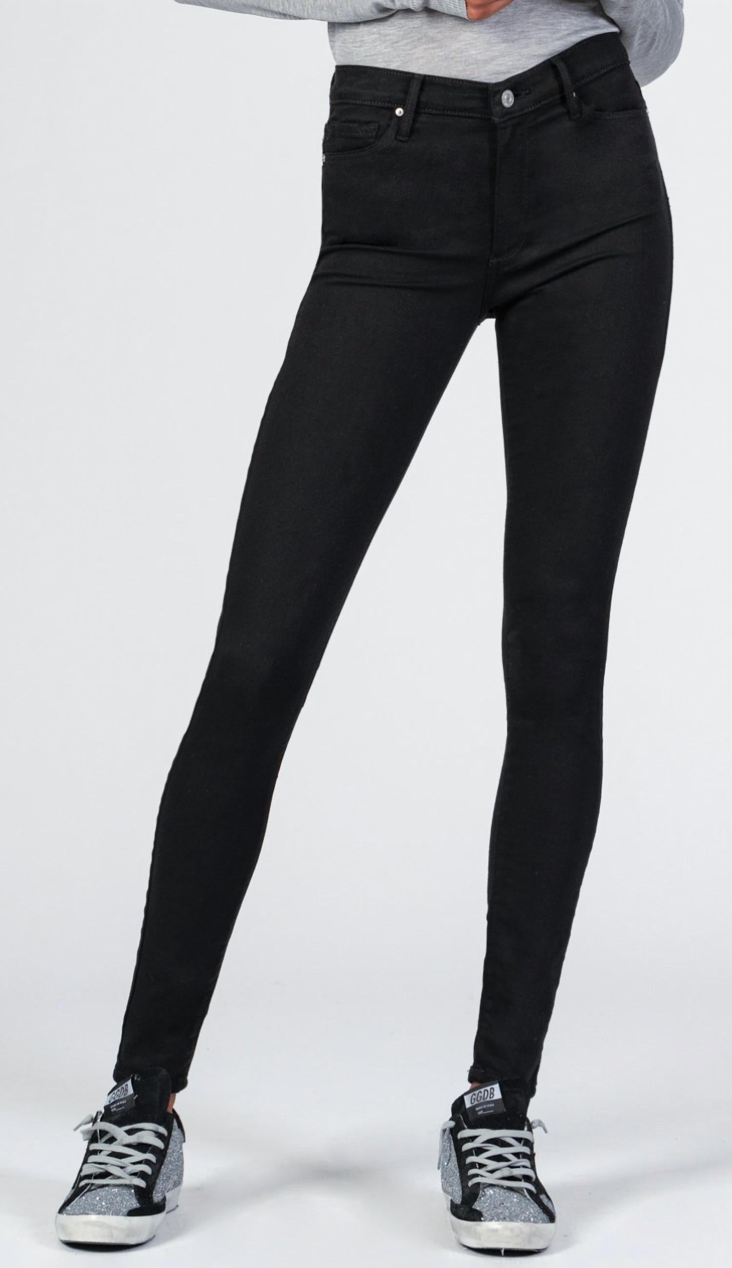 

Джинсы Gisele High Rise Super Skinny в черном цвете Black Orchid