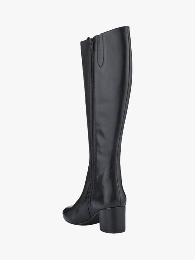 LouLou1 кожаные средне-посадные сапоги до колена Jones Bootmaker, Black Leather — фото 4